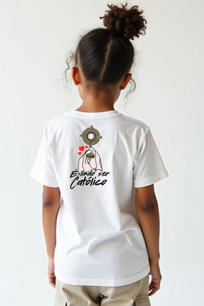 Camisa Infantil É Lindo ser Católico 25.6