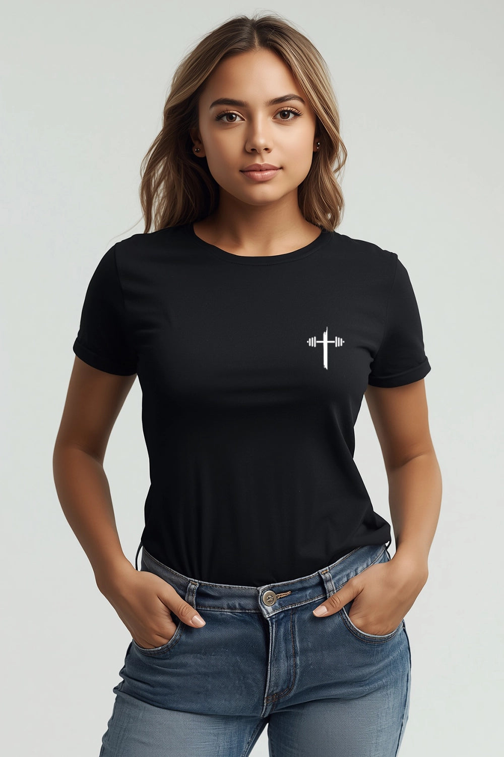 Camisa Babylook Deus é Minha Força