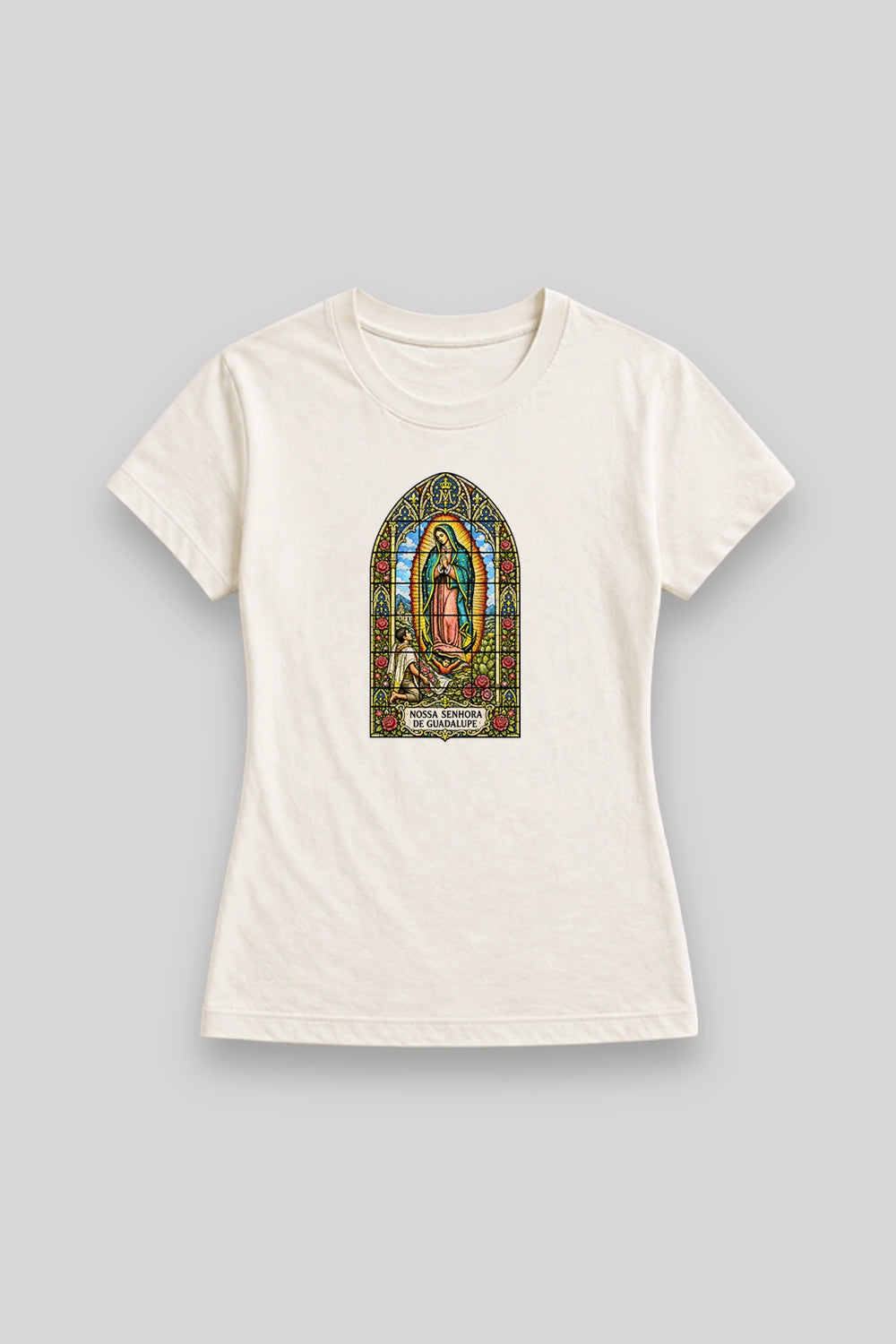 Camisa Babylook Guadalupe Vitral