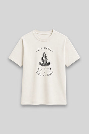 Camisa Básica Ave Maria branca | HACE