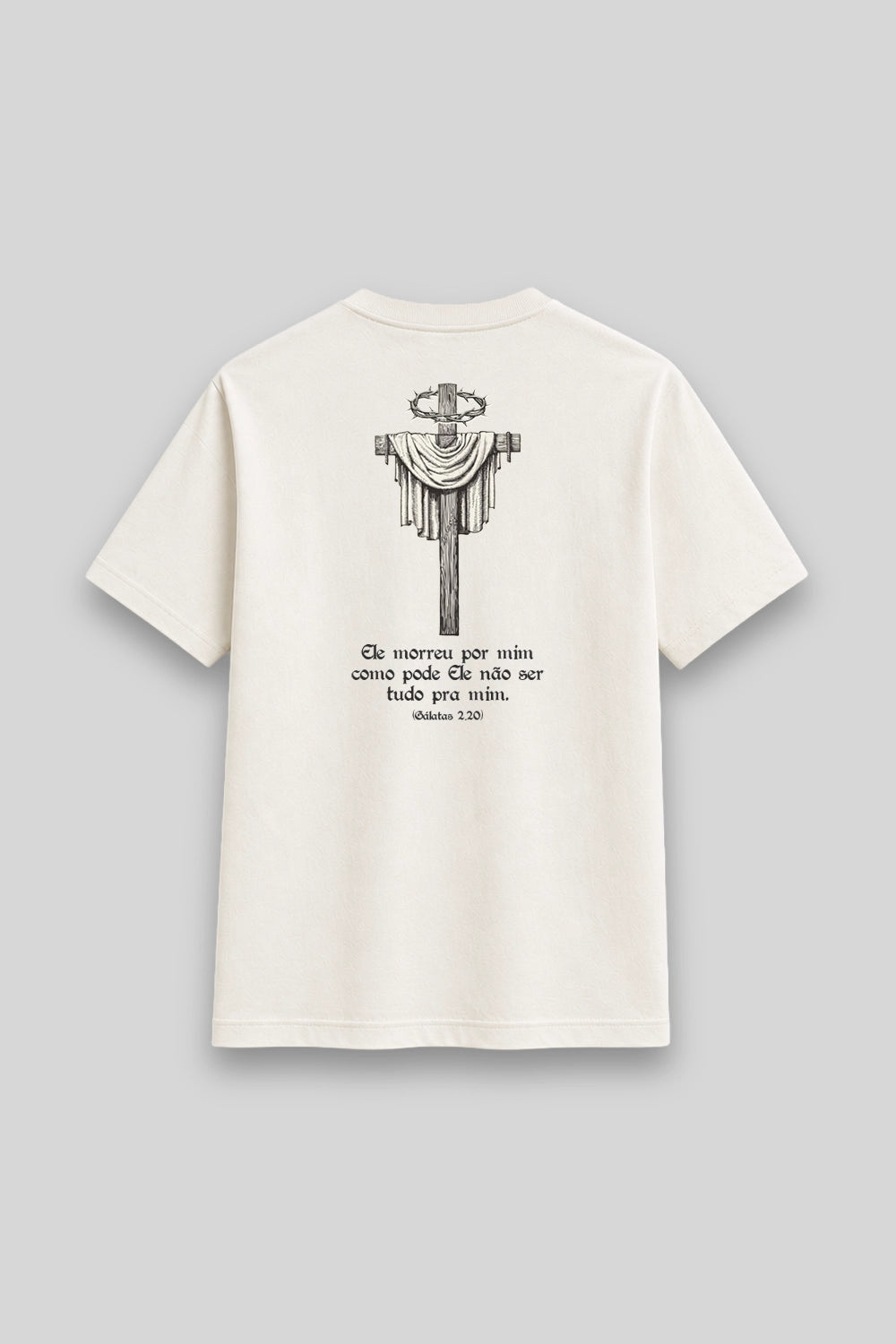 Camisa Básica Ele Morreu por Mim branca | HACE