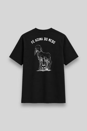 Camisa Básica Fé Acima do Medo preta | HACE