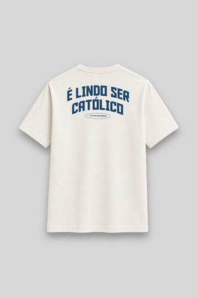Camisa Básica Orgulho De Ser Católico branca | HACE
