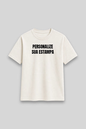 Camisa Básica Personalizada - Monte sua Estampa branca | HACE