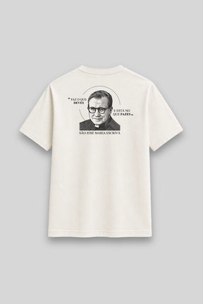 Camisa Básica São Josemaria Escrivá branca | HACE