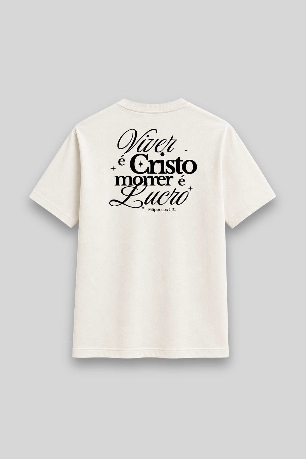 Camisa Básica Viver é Cristo branca | HACE