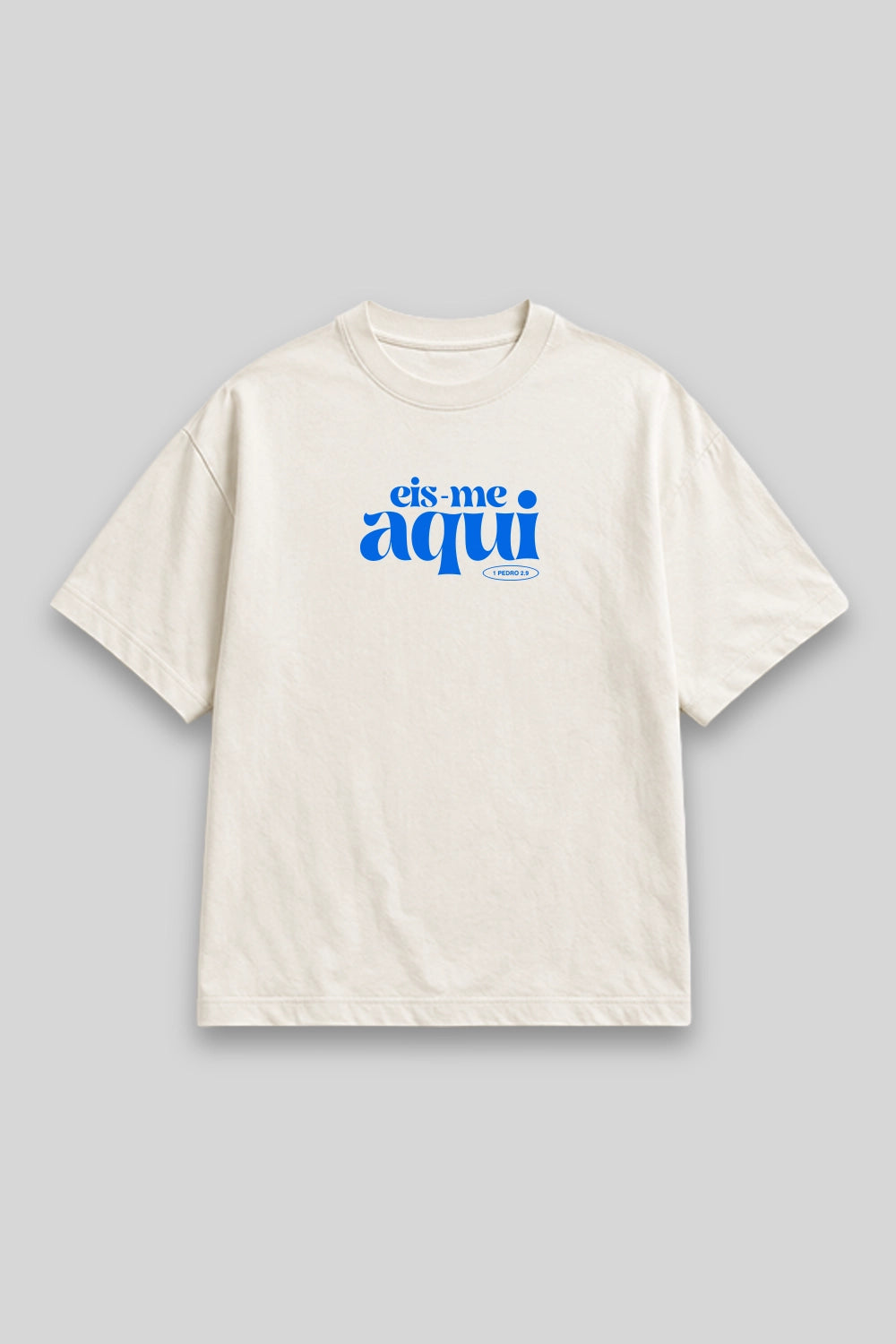 Camisa Oversized Eis-me Aqui branca | HACE