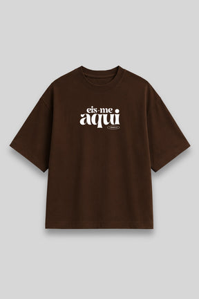 Camisa Oversized Eis-me Aqui [HACEDAY]