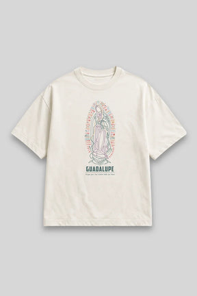 Camisa Oversized Guadalupe branca | HACE