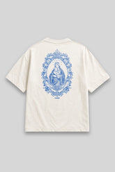 Camisa Oversized Mãe Santíssima branca | HACE