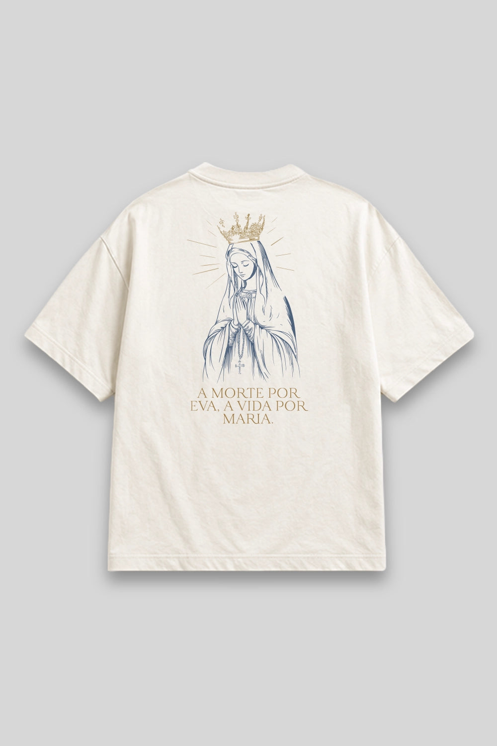 Camisa Oversized Nsa de Fátima branca | HACE