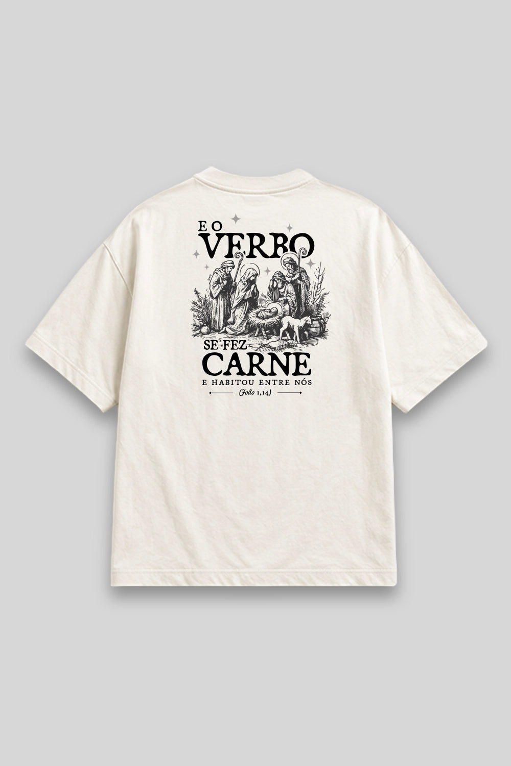 Camisa Oversized O Verbo se fez Carne branca | HACE