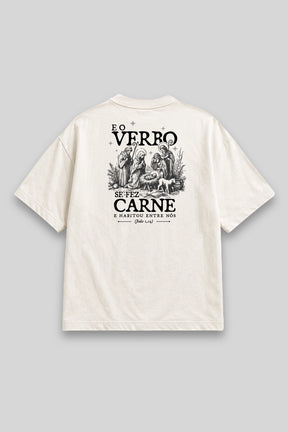 Camisa Oversized O Verbo se fez Carne branca | HACE