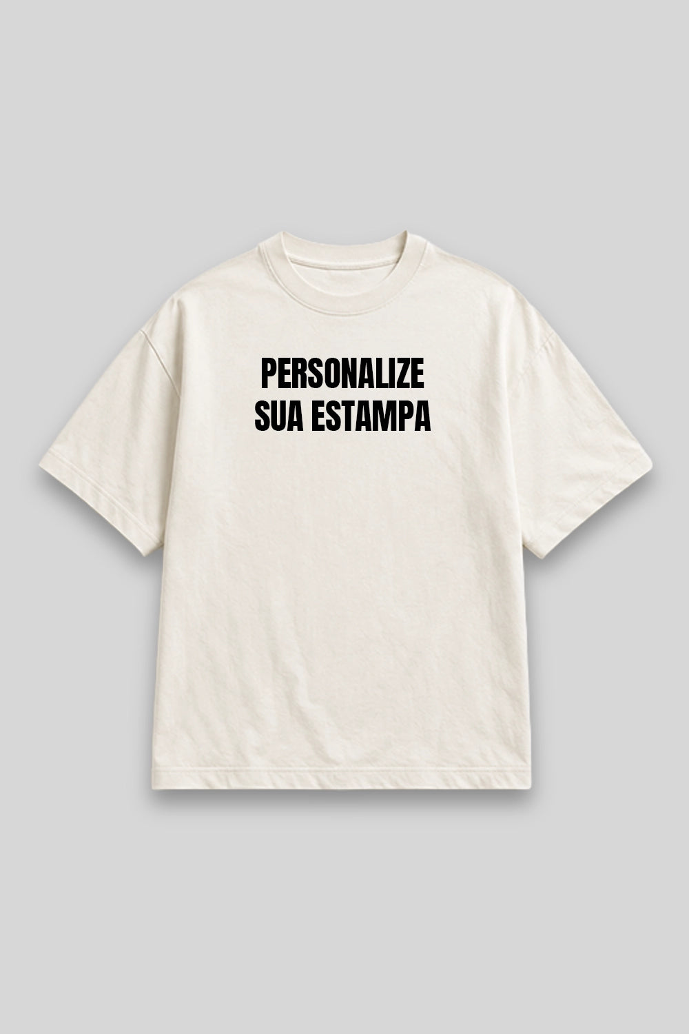 Camisa Oversized Personalizada - Monte sua Estampa branca | HACE