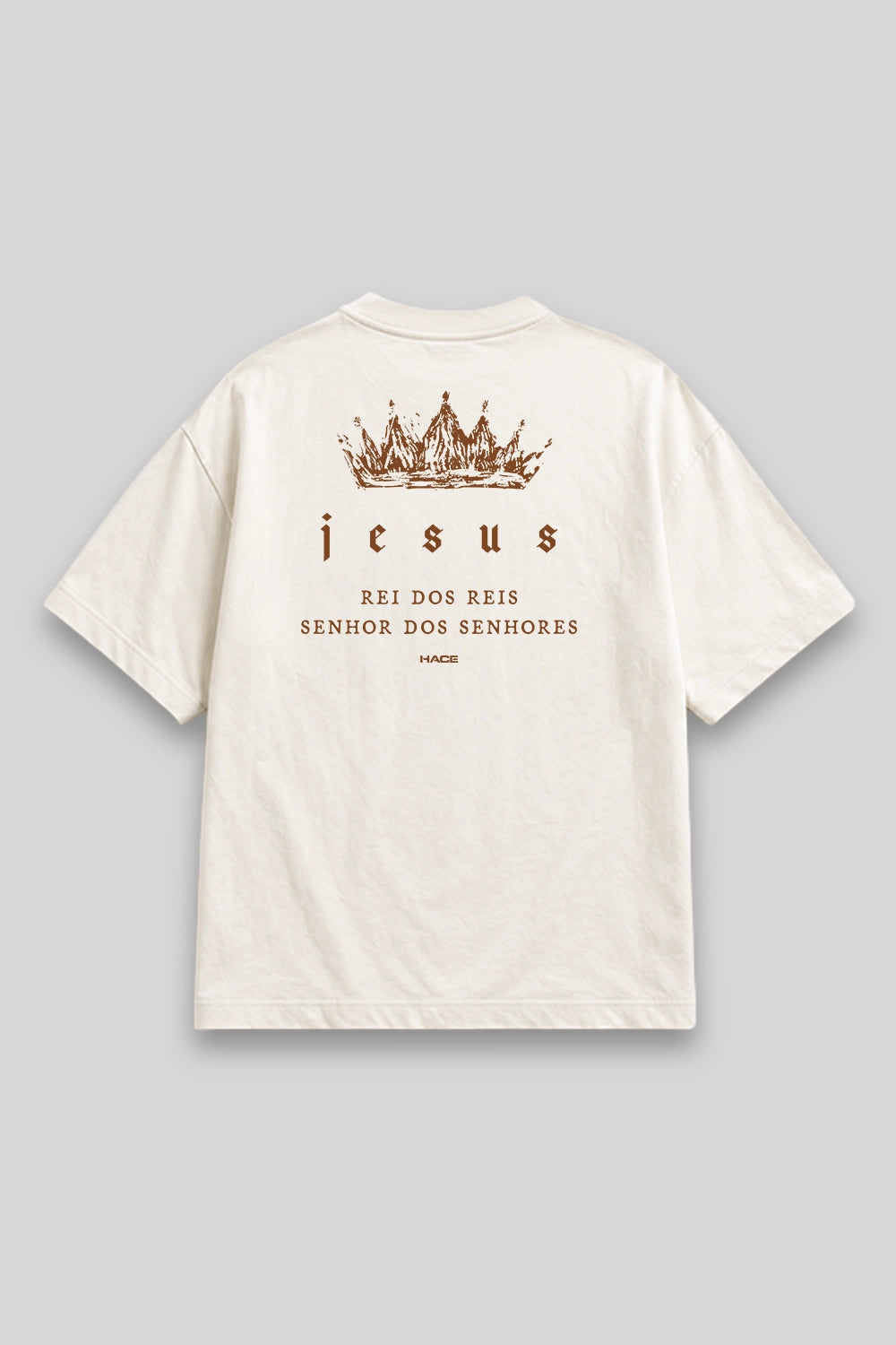 Camisa Oversized Rei dos Reis branca | HACE