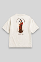Camisa Oversized Santa Teresinha branca | HACE