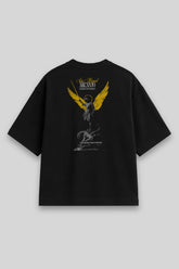 Camisa Oversized São Miguel Arcanjo preta | HACE