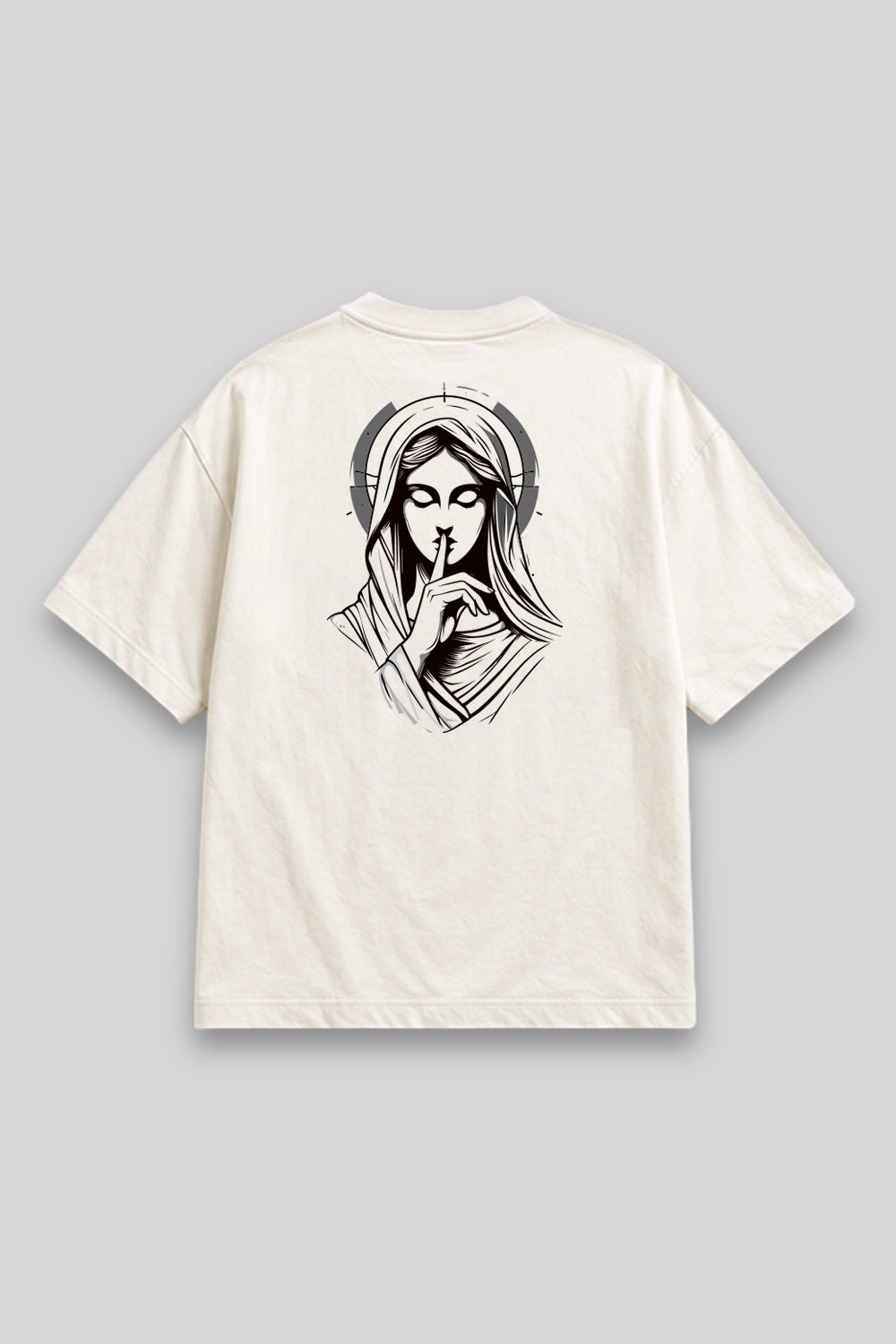 Camisa Oversized Silêncio de Maria branca | HACE