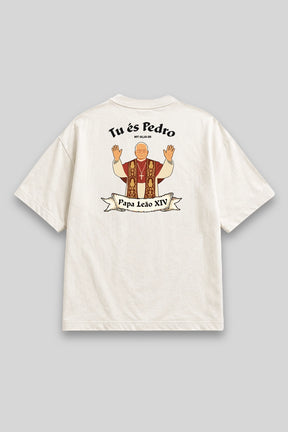 Camisa Oversized Tu és Pedro branca | HACE
