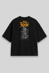 Camisa Oversized Valei-me São José preta | HACE