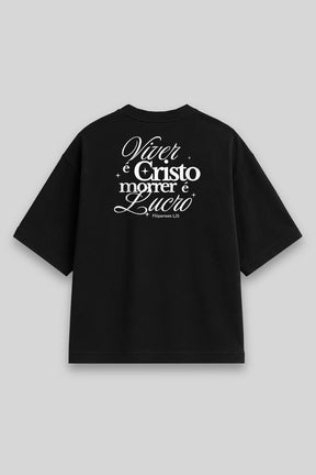 Camisa Oversized Viver é Cristo [HACEDAY]