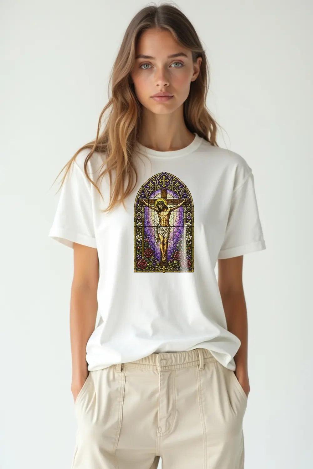 Camisa Básica Cristo Vitral