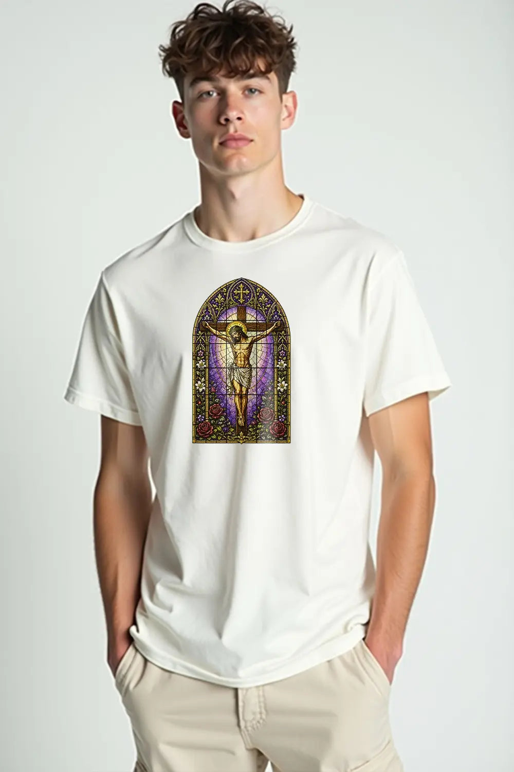 Camisa Básica Cristo Vitral