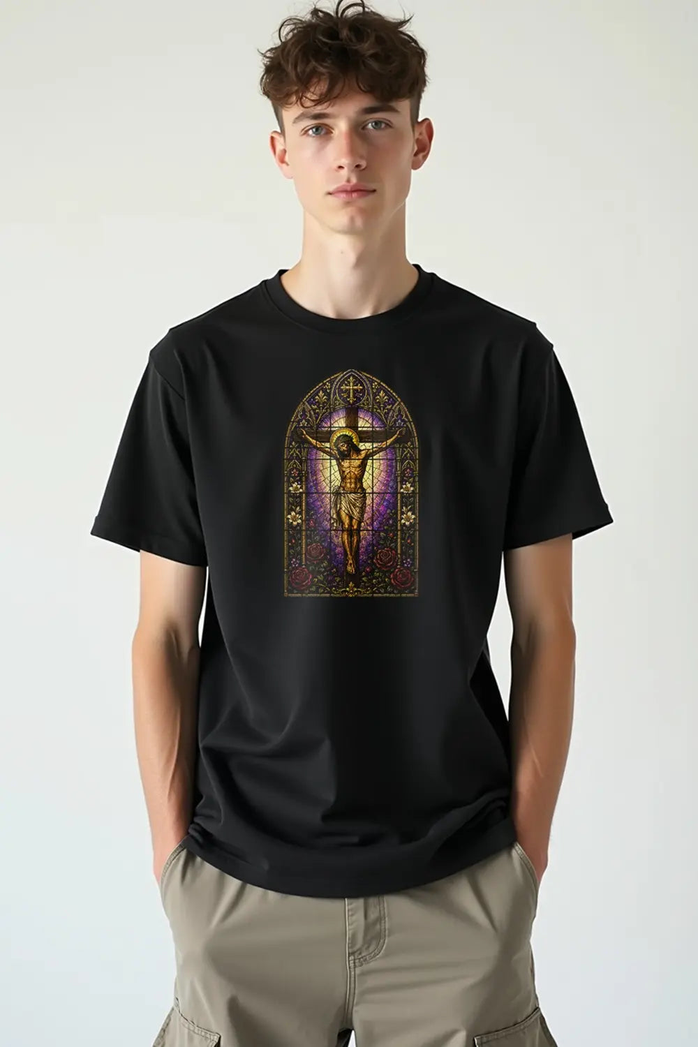 Camisa Básica Cristo Vitral