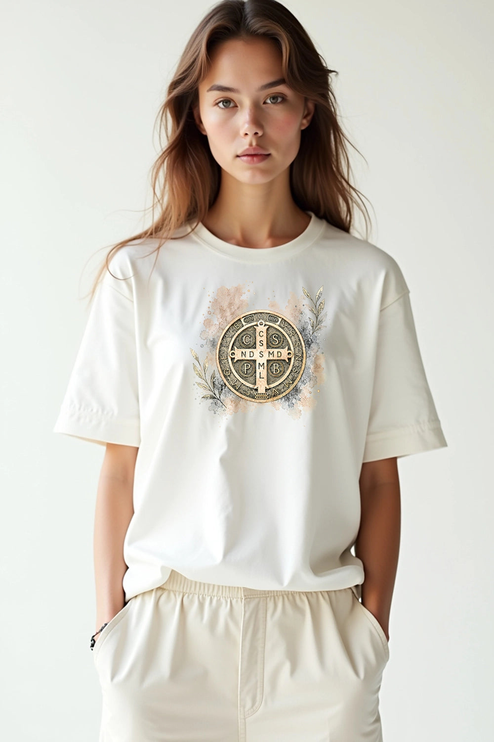 Camisa Oversized Medalha São Bento