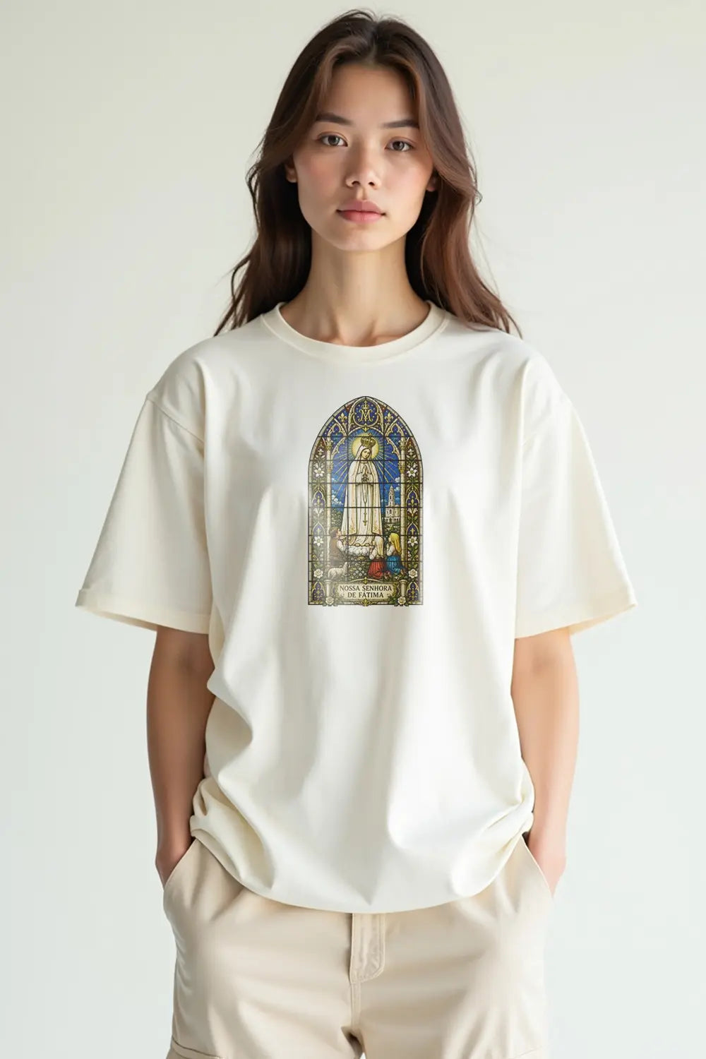 Camisa Oversized NSA de Fátima Vitral