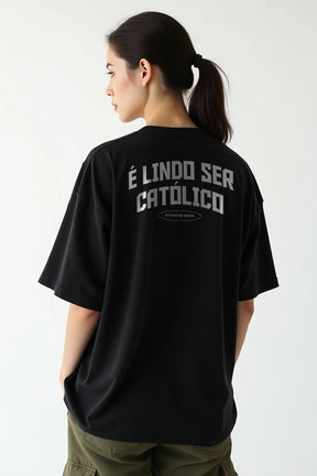 Camisa Oversized Orgulho de ser Católico