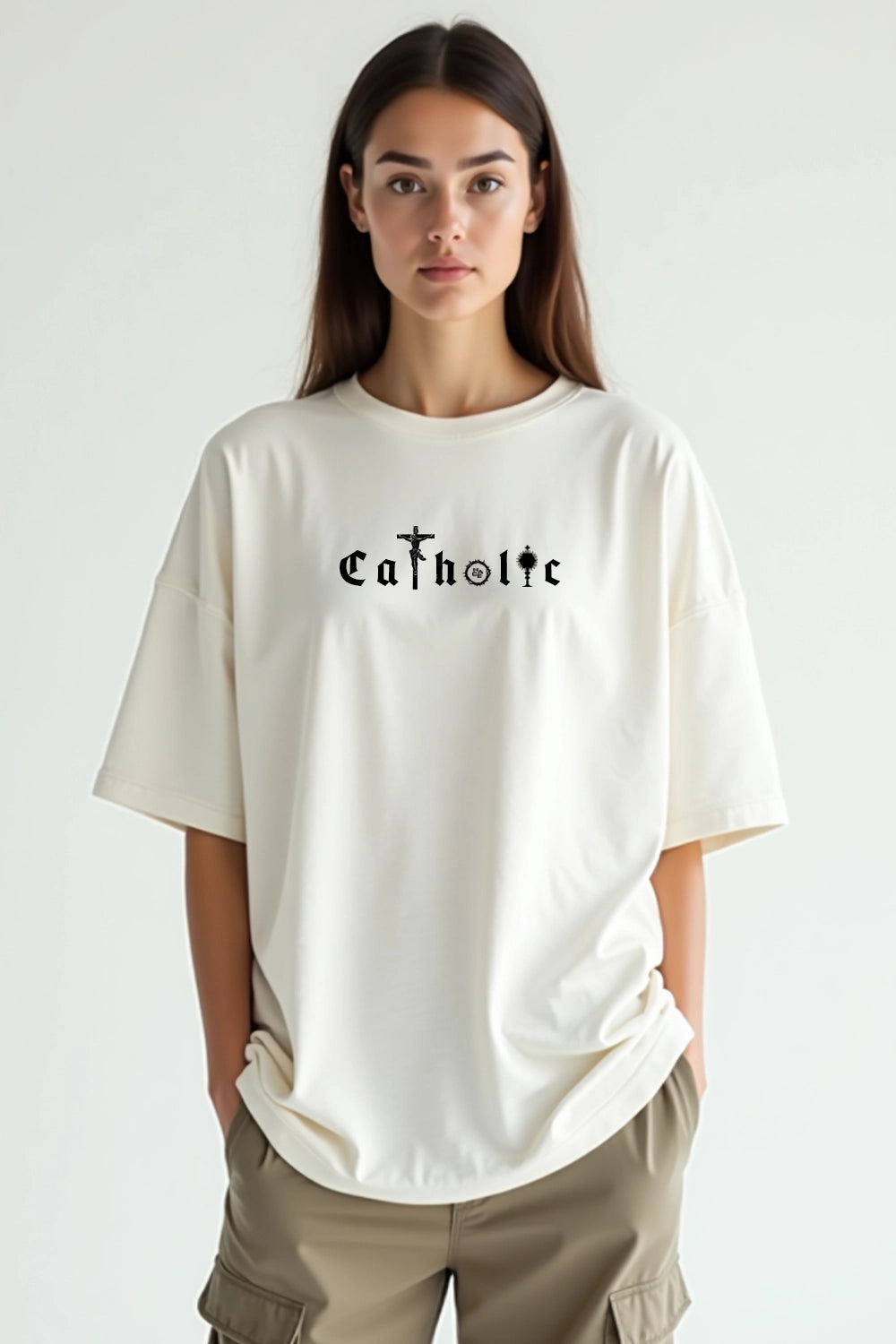 Camisa Oversized Catholic