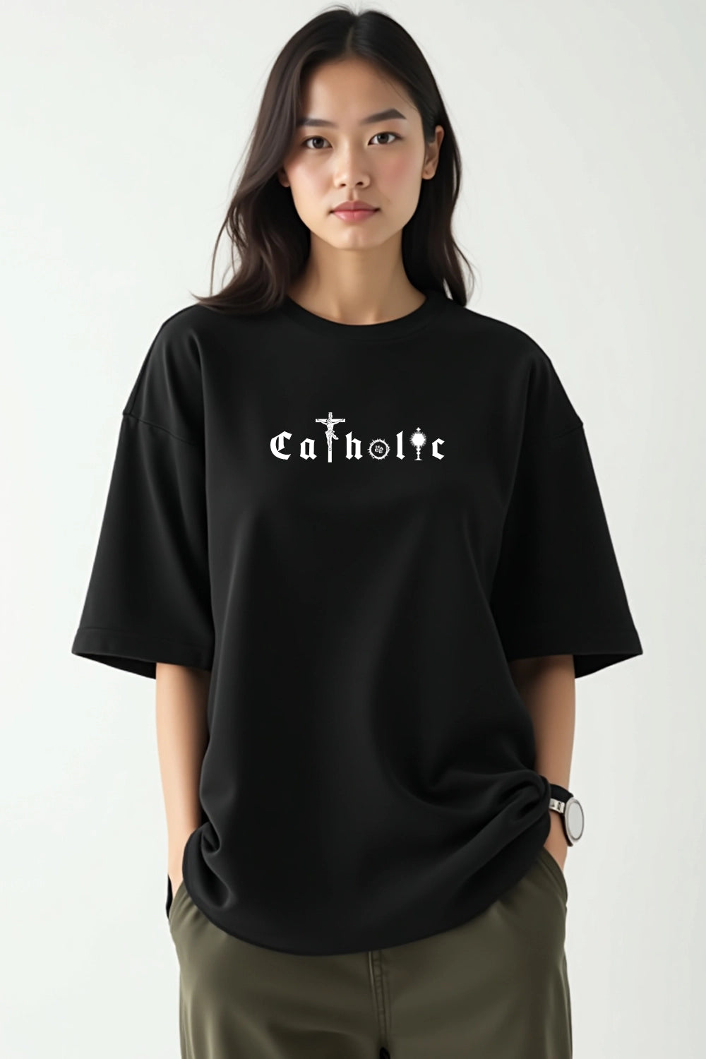 Camisa Oversized Catholic