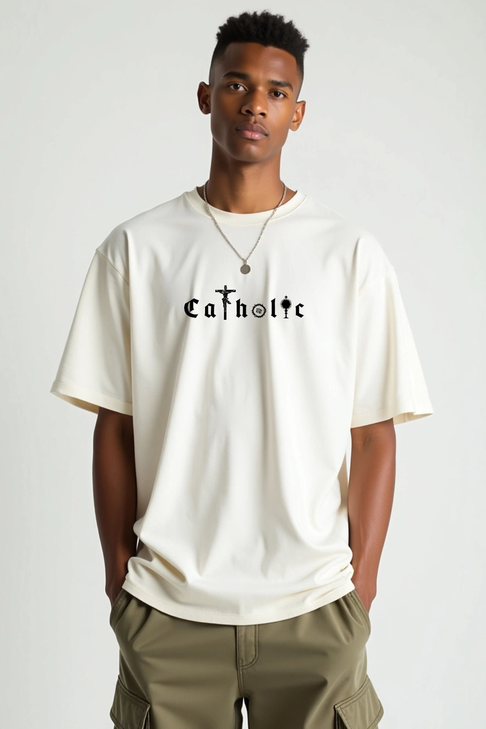Camisa Oversized Catholic