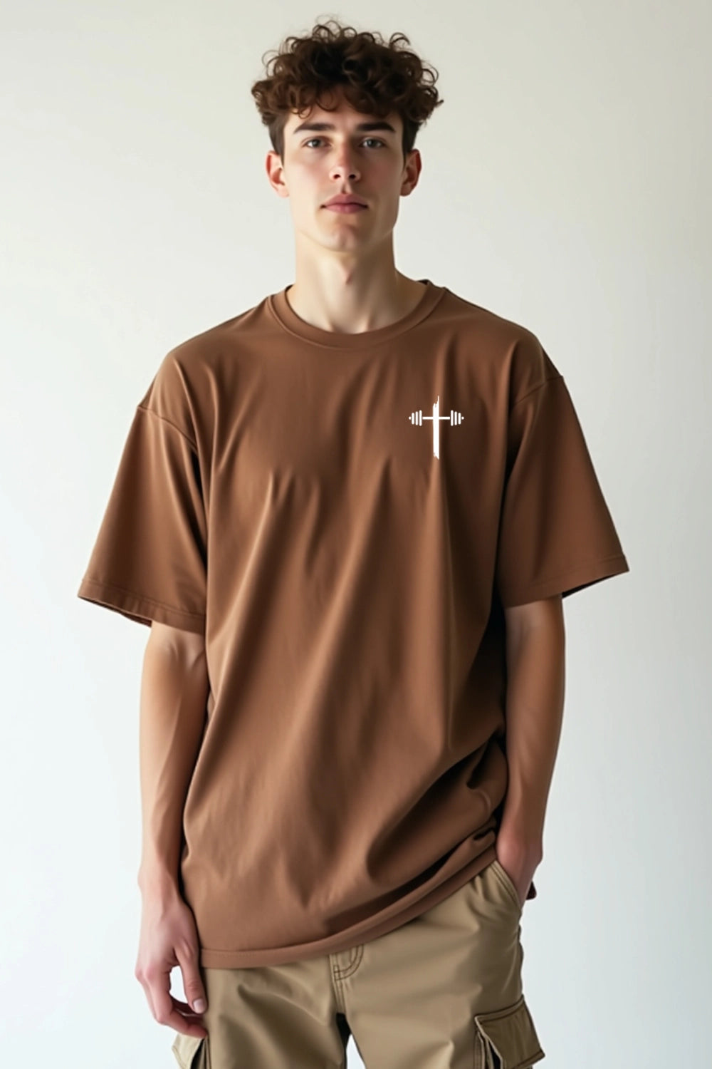 Camisa Oversized Deus é Minha Força