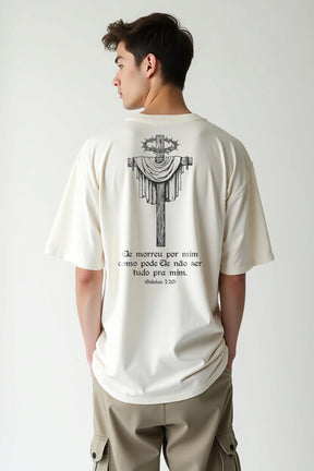 Camisa Oversized Ele Morreu por Mim