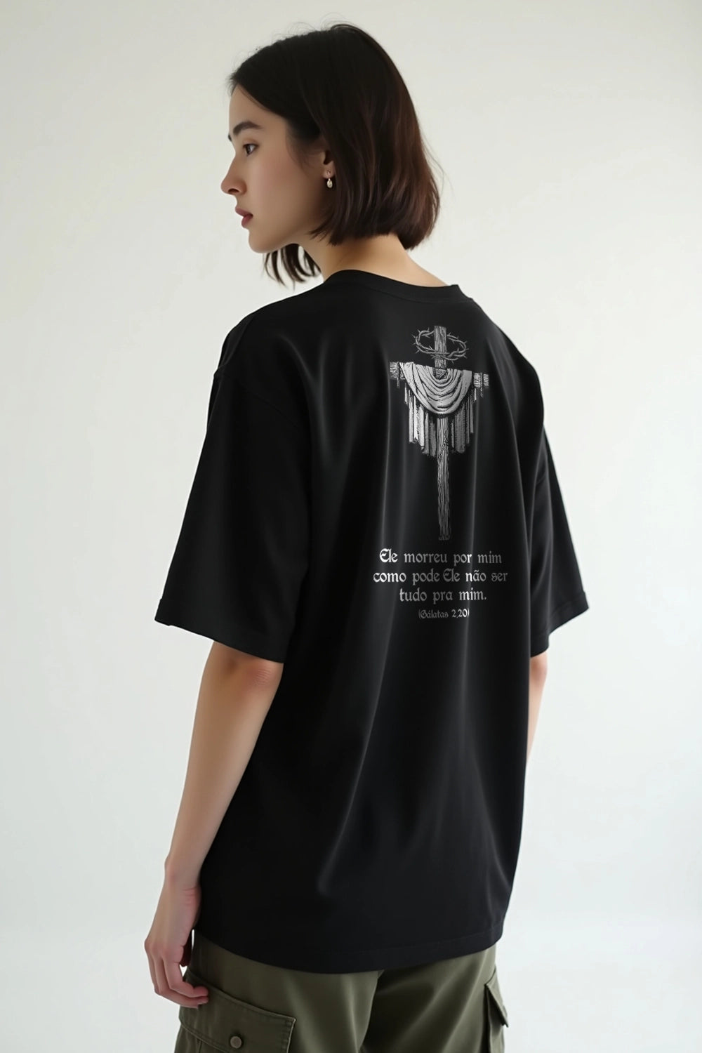 Camisa Oversized Ele Morreu por Mim