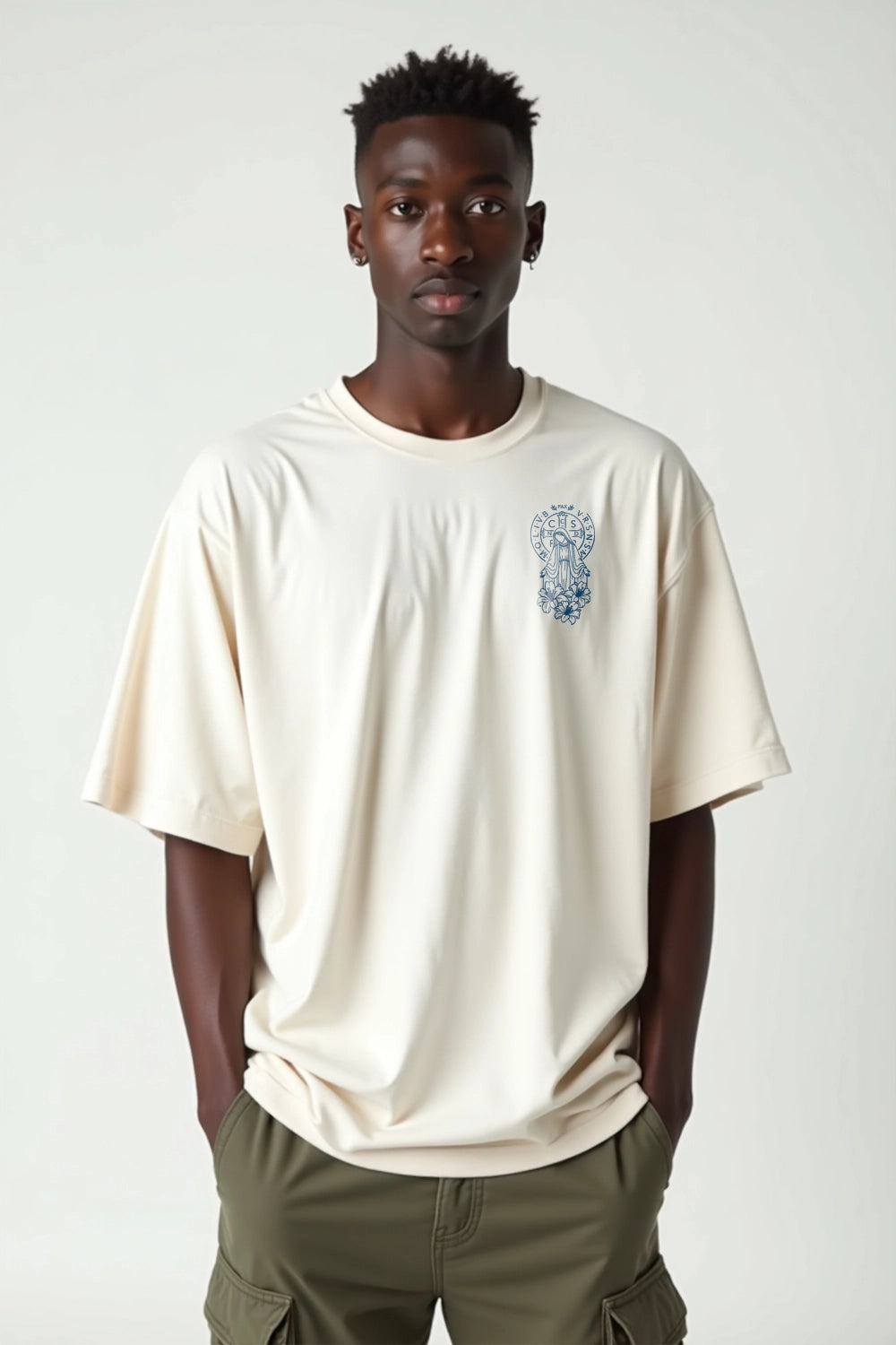 Camisa Oversized Manto e Cruz