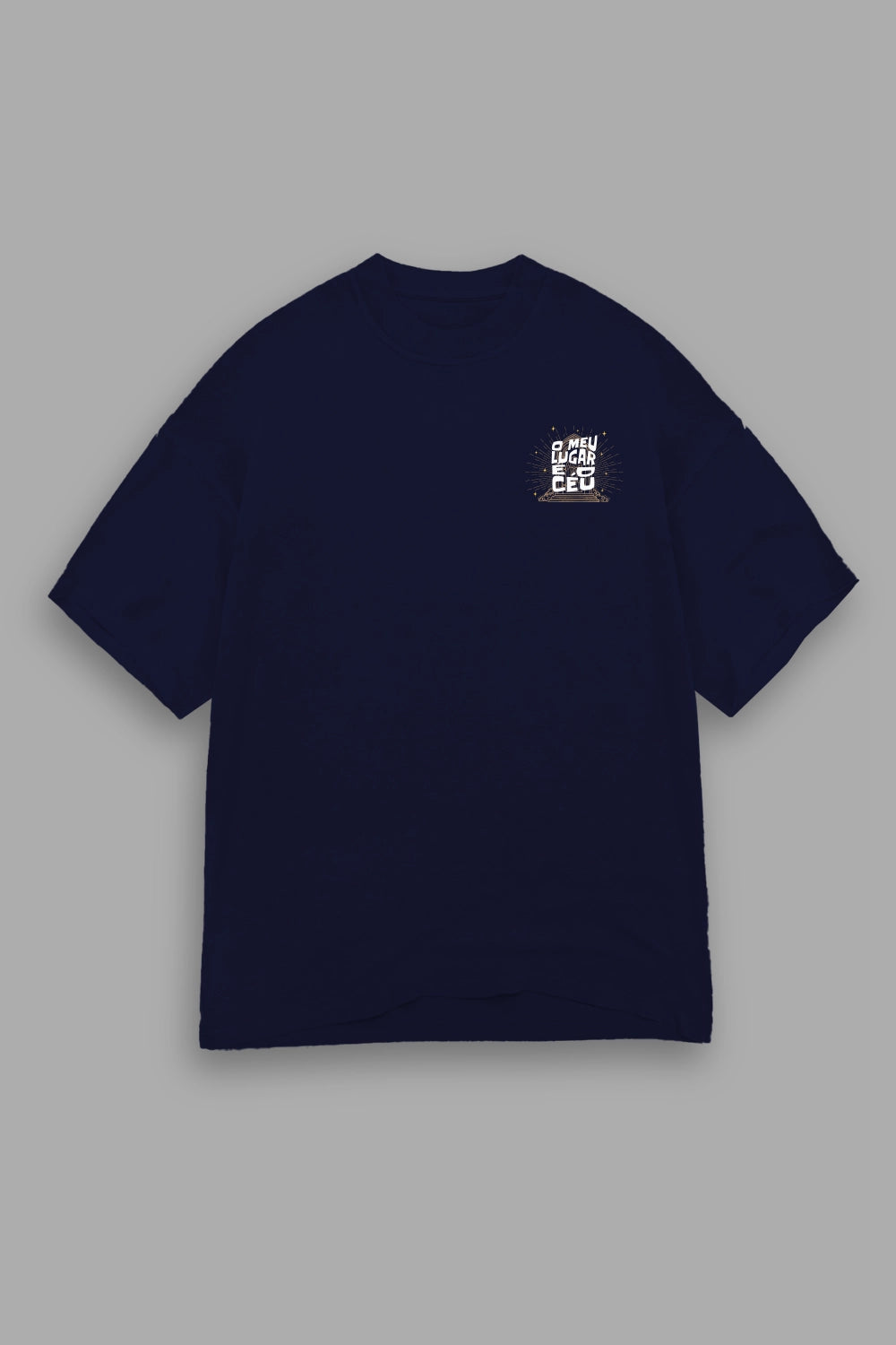 Camisa Oversized O Meu Lugar é o Céu