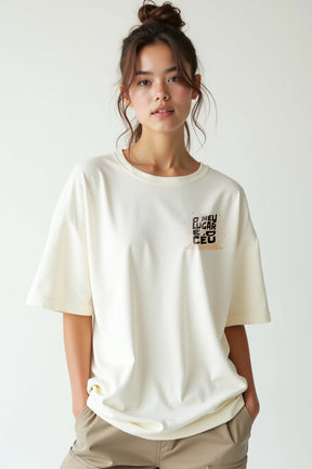 Camisa Oversized O Meu Lugar é o Céu