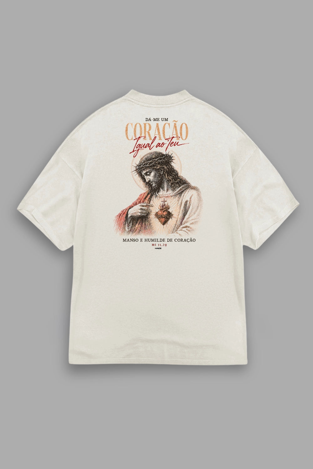 Camisa Oversized Sagrado Coração