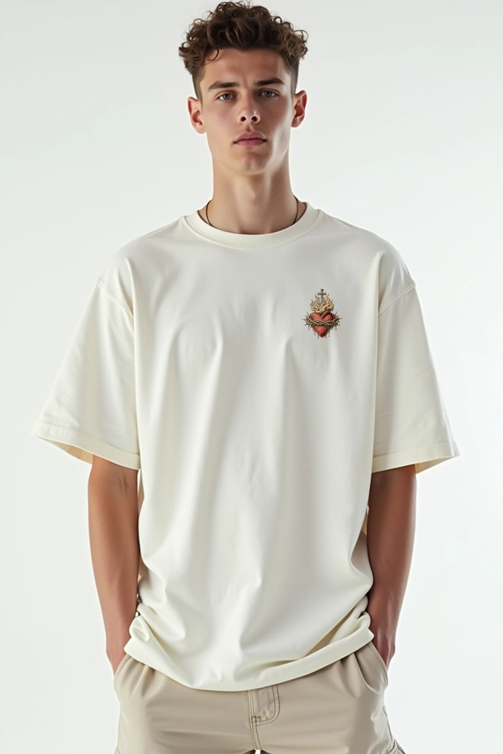 Camisa Oversized Sagrado Coração
