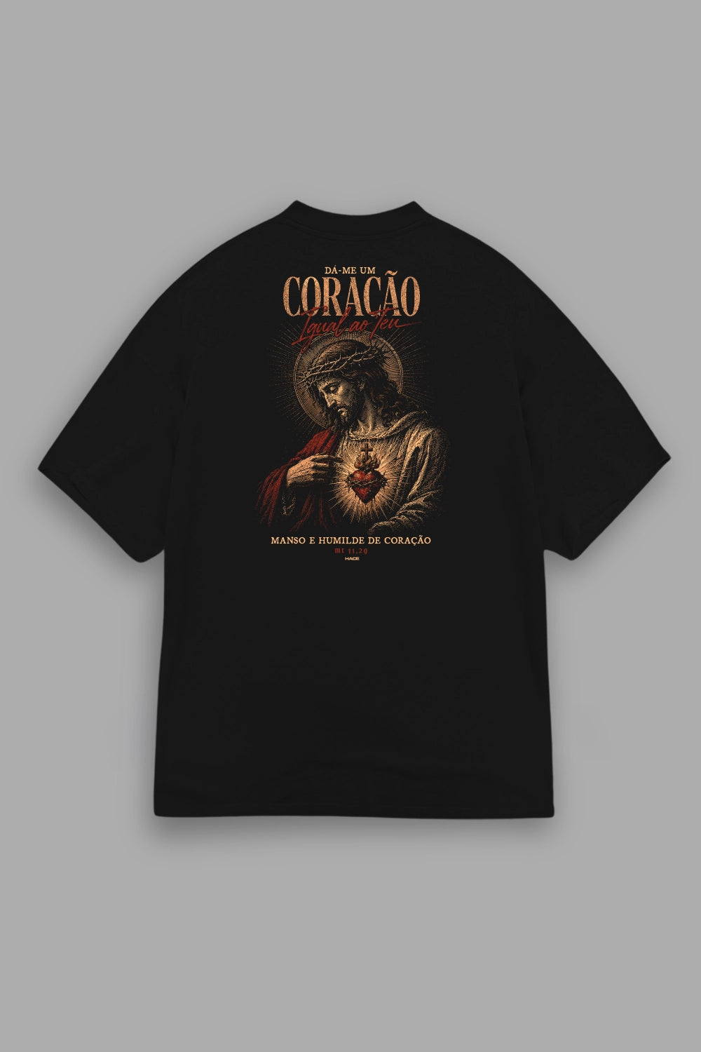 Camisa Oversized Sagrado Coração