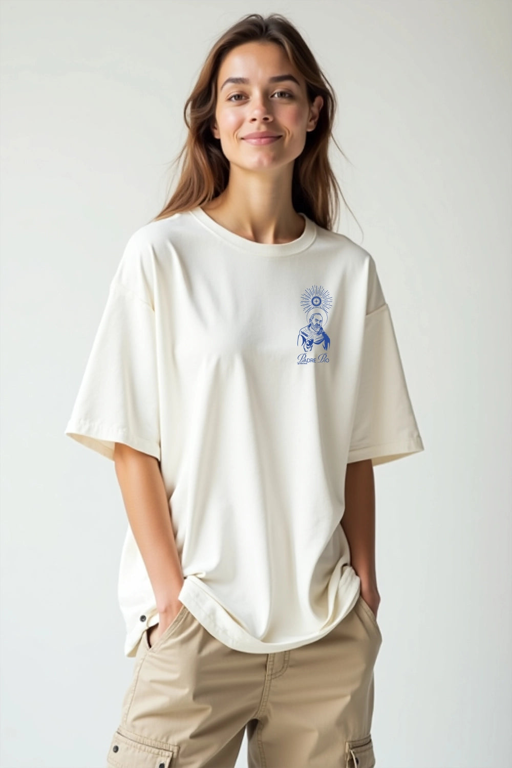 Camisa Oversized São Padre Pio
