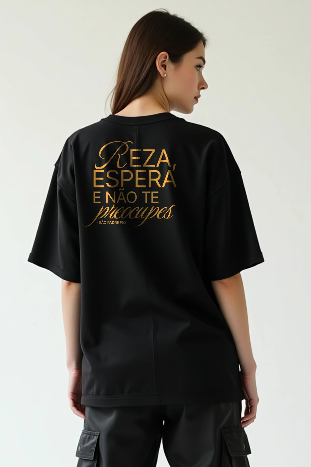 Camisa Oversized São Padre Pio