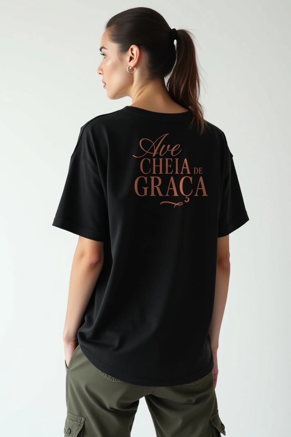 Camisa Oversized Cheia de Graça