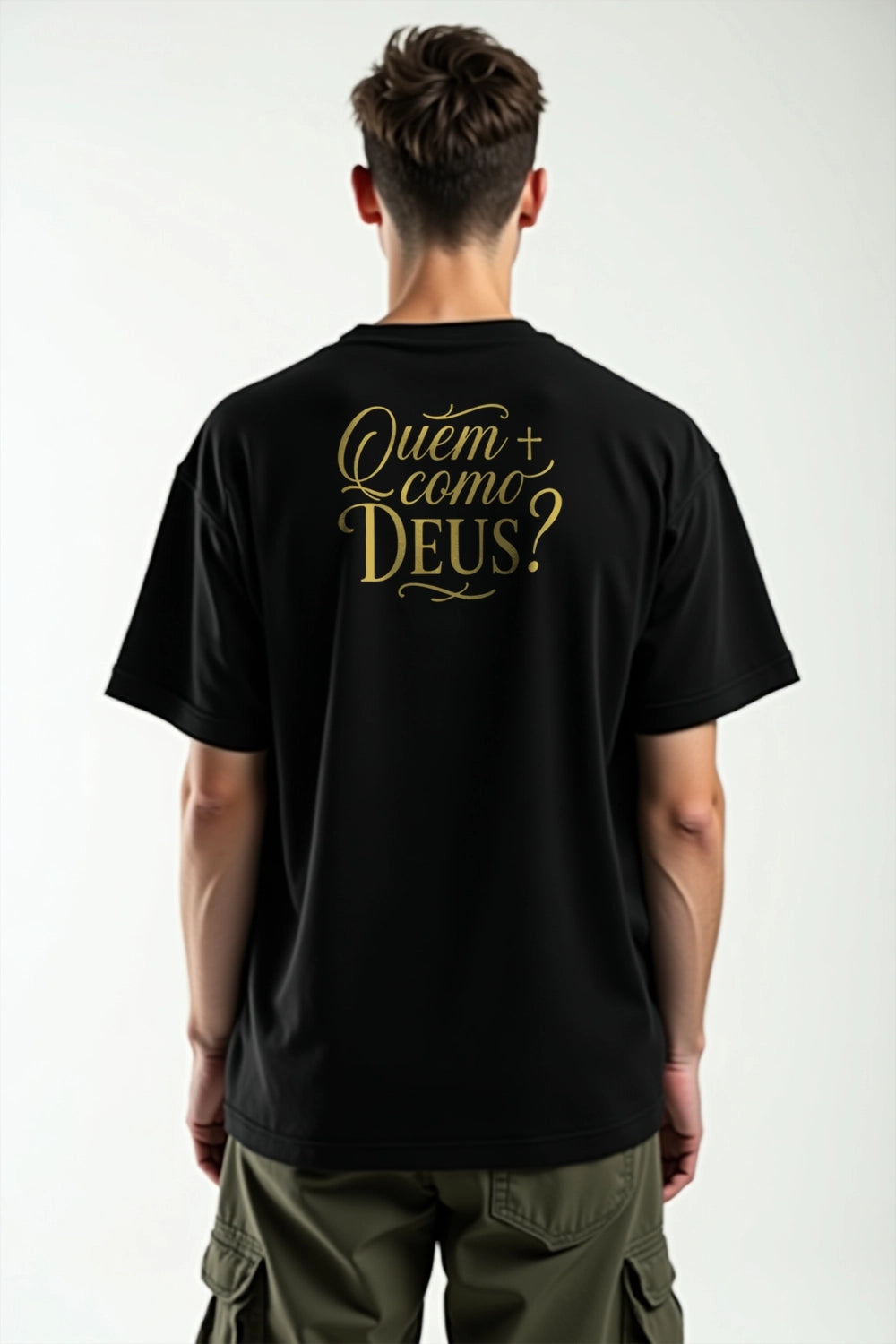 Camisa Oversized Quem Como Deus?